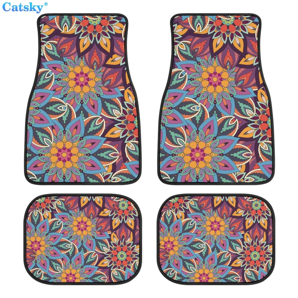 

Ethnic Style Printstyle Car Floor Mats,Hippie Car Mat,Car Accessories Gift,Stoner Gift,Retro Car Accessories,Interior Car Decor