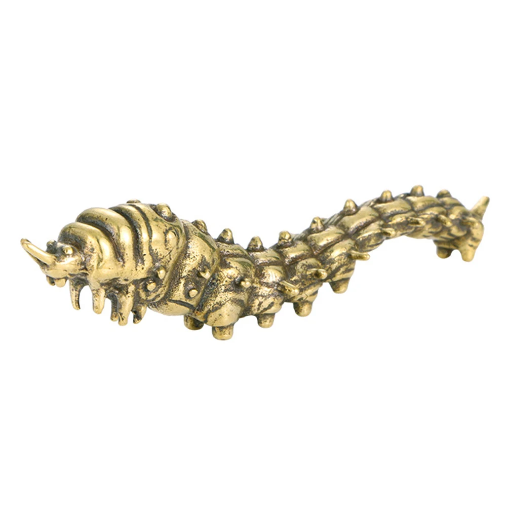 

1 Pcs Soild Brass Figurines Miniatures Desktop Ornament Tricky Spoof Insect Toy Retro Animal Small Statue Craft Collection