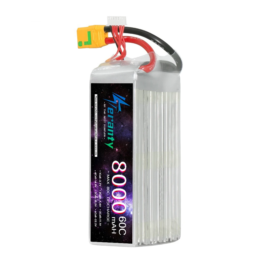 TERANTY 22 2 В 8000 мАч 60C Lipo аккумулятор для радиоуправляемого квадрокоптера вертолета