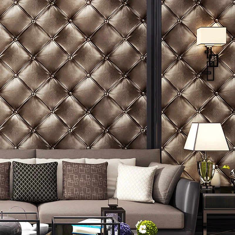 

KTV Wallpaper Flash Karaoke Special Wall Cloth European-Style Imitation Soft Bag 3D Background TV Background Wall Wallpaper