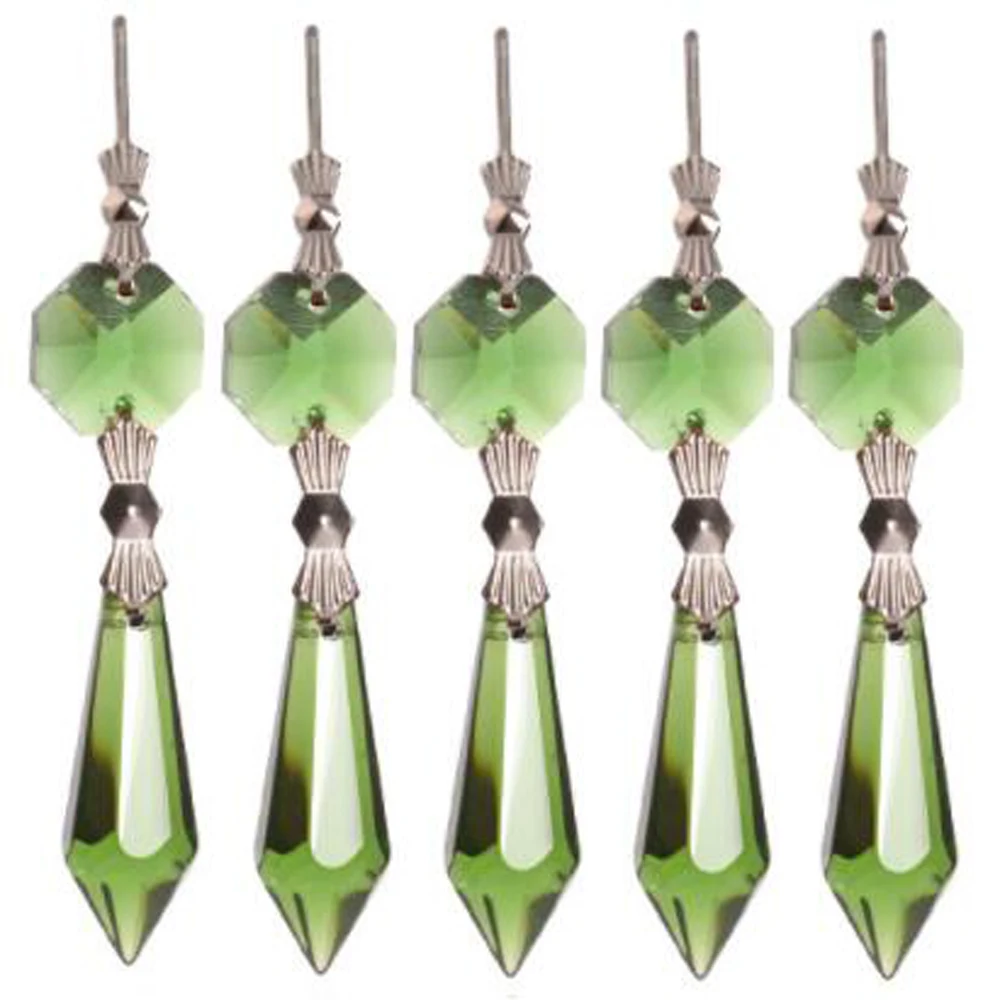 

Camal 5 шт. 38 мм Подвески капельки галстук-бабочка булавки Хрустальная люстра Призмы детали подвесные домашние украшения освещение аксессуары вечерние