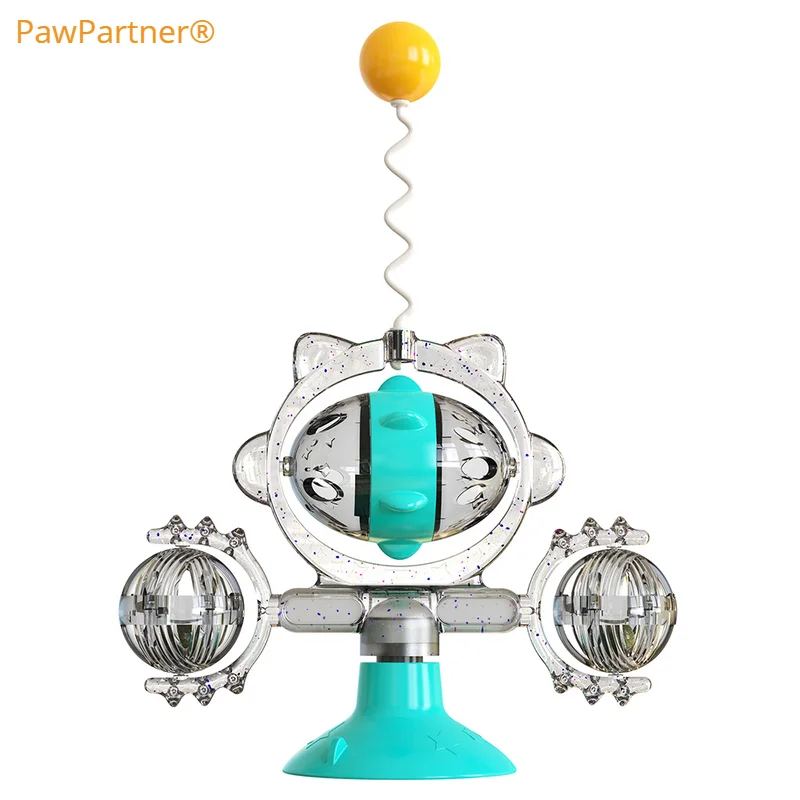 

Интерактивная игрушка PawPartner для устранения протекающих кошек, игрушка для снятия беспокойства, медленно забавная кормушка для питомцев С М...