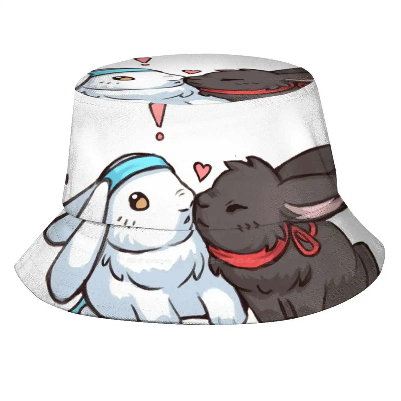 

Wangxian Bunnies Fisherman'S Hat Bucket Hats Caps Wangxian The Untamed Mo Dao Zu Shi Bunnies Rabbits Cute Lan Zhan Wei Wuxian