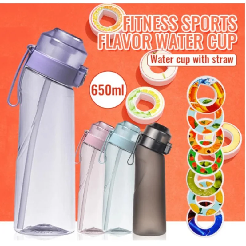 

650ML Air Flavored Water Bottle Scent Up Water Cup New Sports Water Bottle Suitable For Outdoor Sports Fitness Fashion Water Cup
