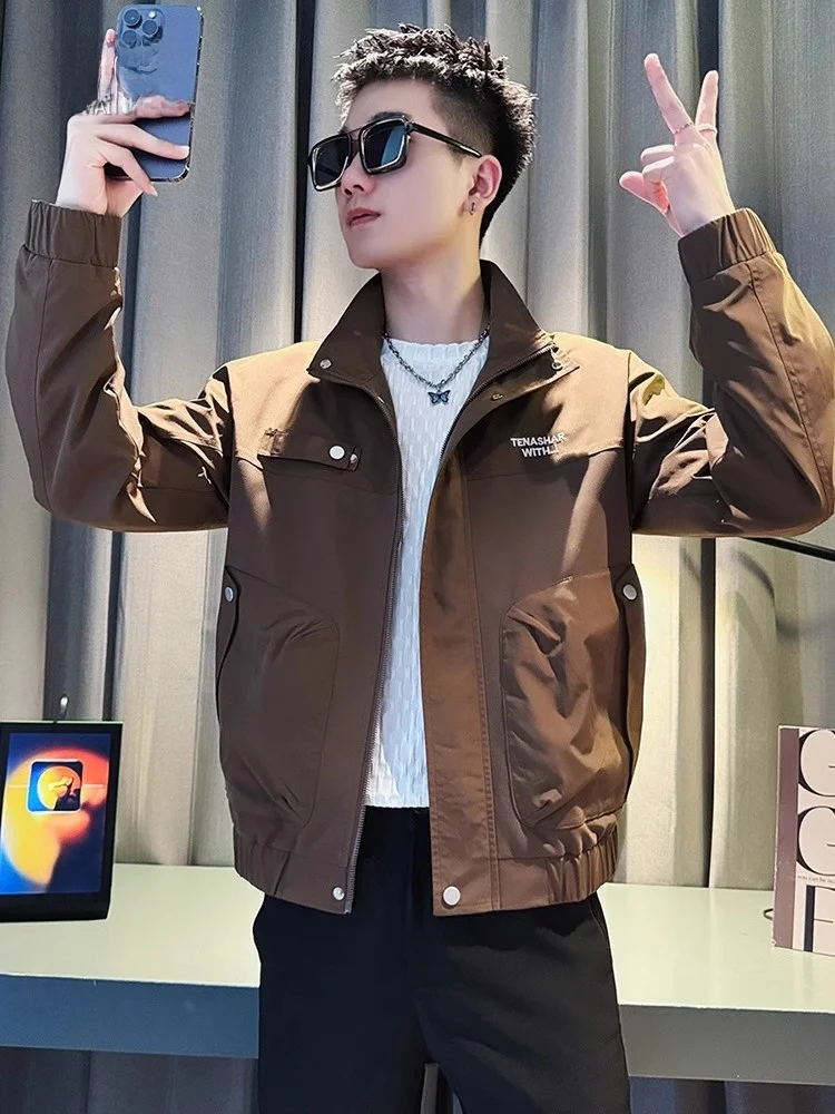 Высококлассная мужская верхняя одежда весна и осень 2024 новая зимняя модная