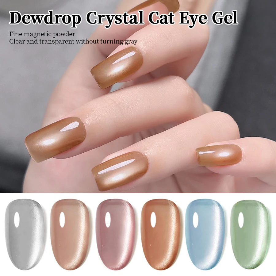 Фото RSNAIL 9g Crystal Cat Eye Гель-лак для ногтей Стекло Cat Магнитный гель для дизайна ногтей Маникюр UV Soak Off Полуперманентный лак на лето №3