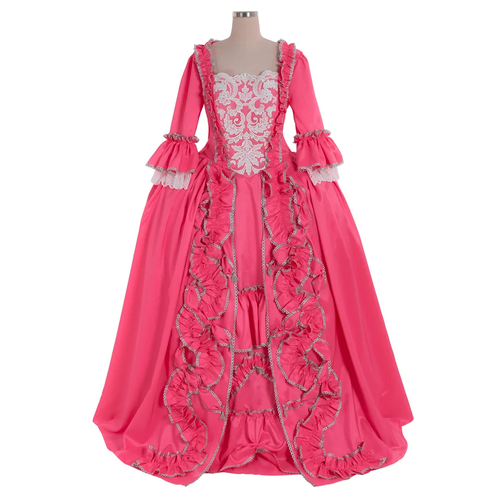 

Marie Antoinette Victorian Style Civil War Dress Gothic Edwardian Southen for Women Trumpet Sleeve Princess Palace Vintage Dress
