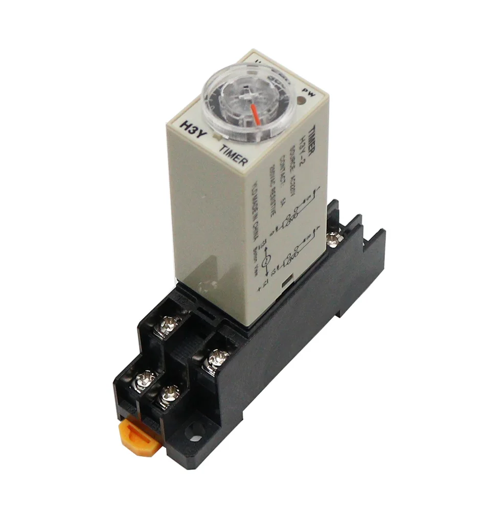 

1 комплект H3Y-2 DC 12 В 24 В/AC 110 В 220 В таймер задержки реле времени 1S-60 SEC с базой 5A