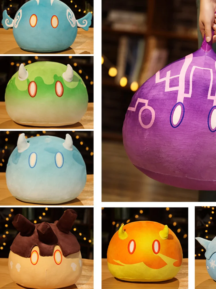 

Game Animation Slime Plush Toy Ball Sleeping Doll Pillow Cushion for Men and Women Secondary Element