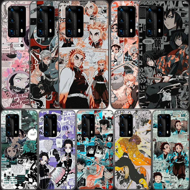 

Чехол для телефона Kimetsu No Yaiba с аниме рассекающим демонов для Huawei Mate 30 Lite 20 10 40 Pro P50 Pro P40 P30 Lite P20 P10