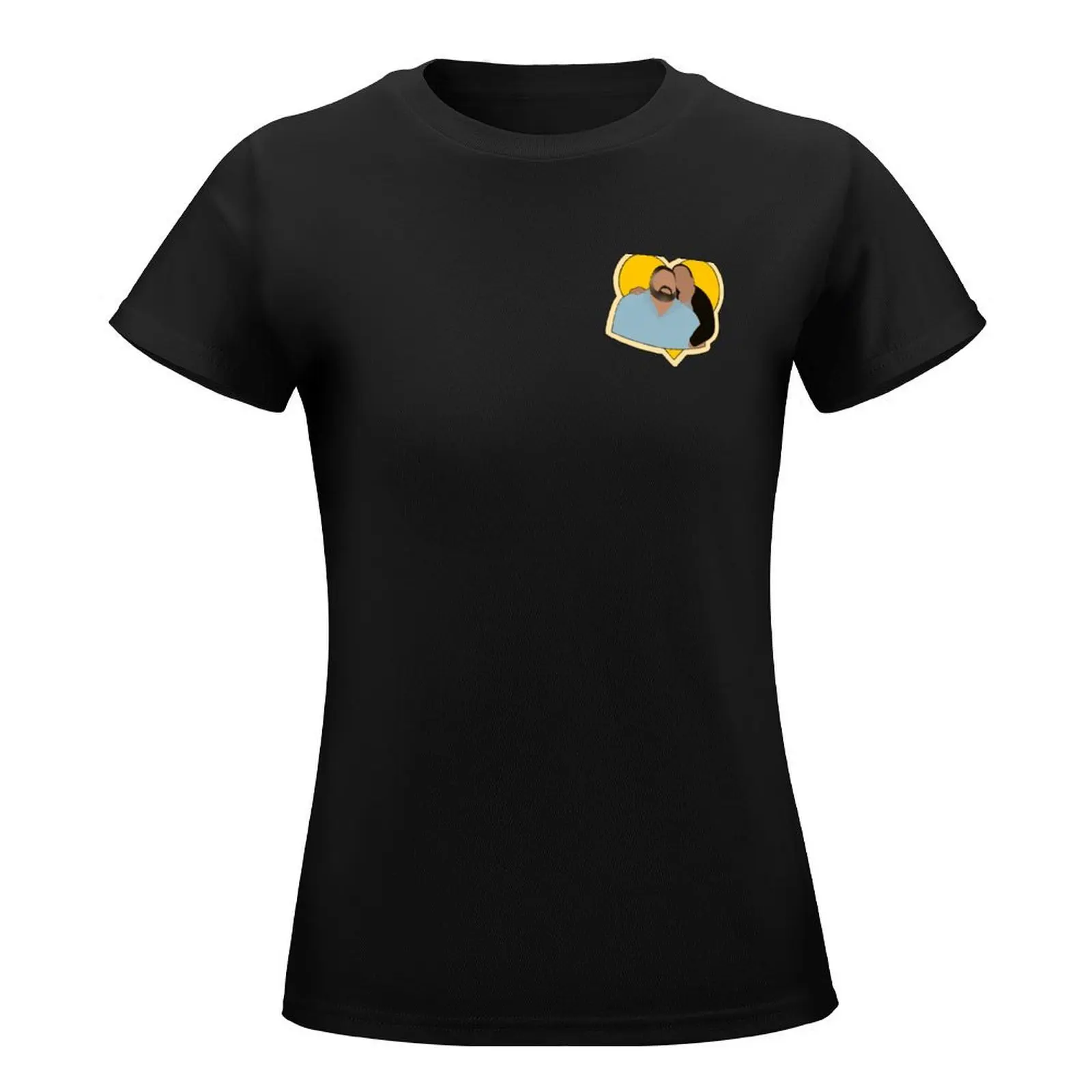 Футболка женская с надписью Roel Gonzalez и Erica Zuniga