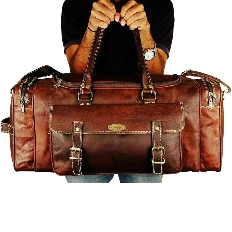 Travel Bag Quality Vintage Leather Men Duffel Gym Packaging Travel Tote