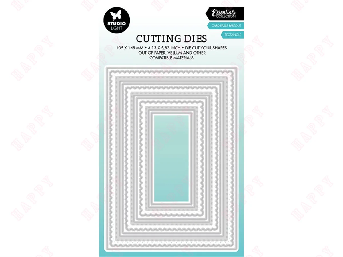 

Cutting Card Rectangle passe partout Die Scrapbooking New Arrival 2022 Metal Cutting Die Christmas Craft Making Stencil For Deco