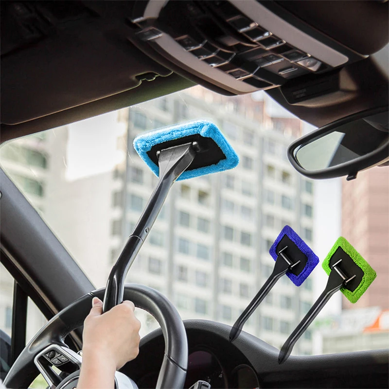 

1/2Pcs Car Window Scraping Tool Car Cleaning Towel Window Cleaning Brush Set Windshield Cleaning Brush for Car Rv