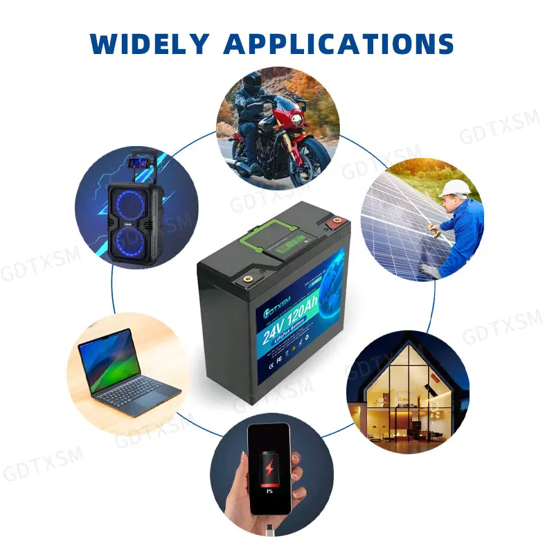 100% НОВЫЙ Аккумулятор LiFePO4 32700 24В 100Ач120Ач, со встроенной BMS на 120А, более 8000 циклов, с функцией отображения уровня заряда (art.: 3920d91bdb255) - 3920d91bdb255