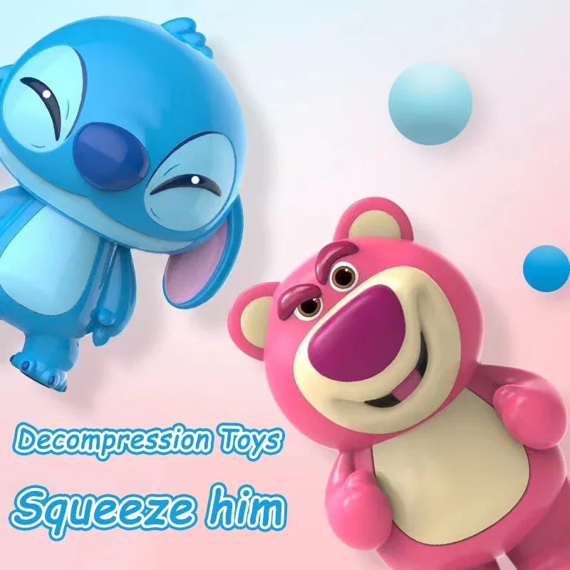Декомпрессионные игрушки Disney Stitch компрессионная игрушка Lotso мягкая кукла с