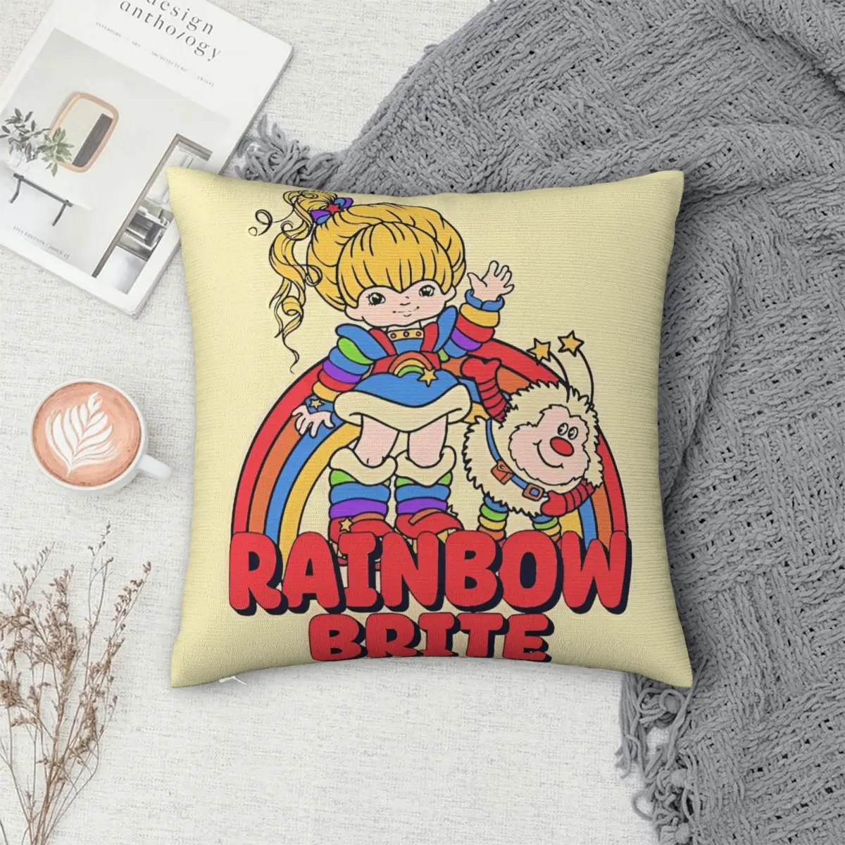 Наволочки Rainbow Brites товары Мягкая Наволочка для подушки квадратные разных