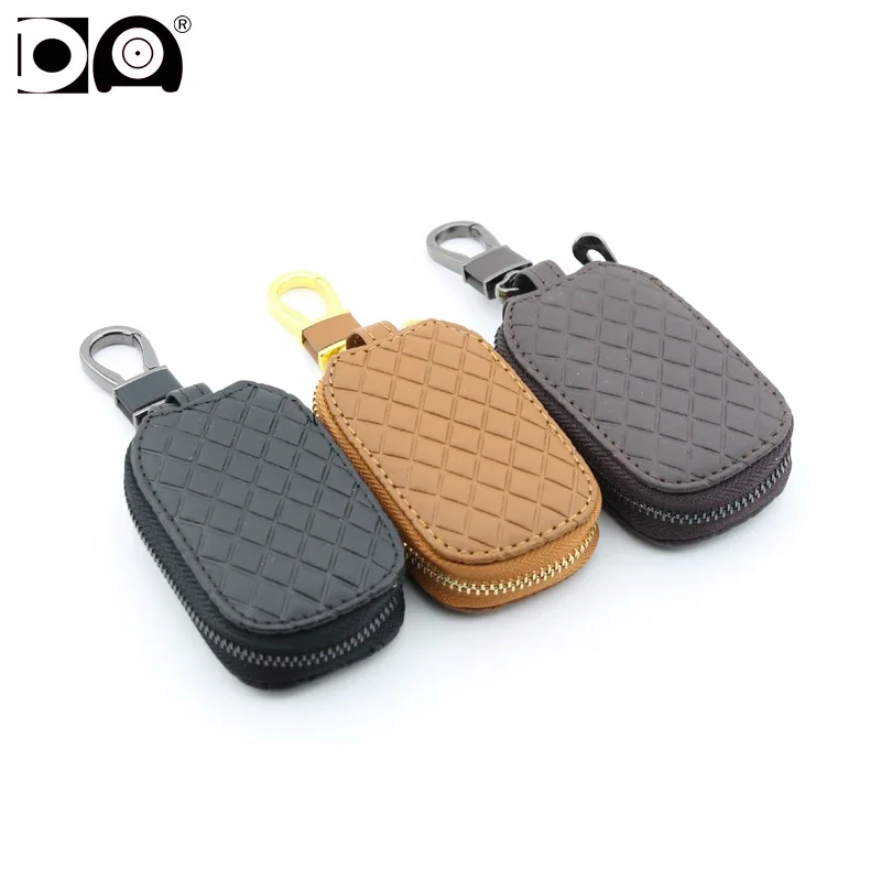 3 шт. универсальная сумка для ключей с 3D ромбовидным узором Hyundai ix35 Tucson Santa fe Kona i10 i20