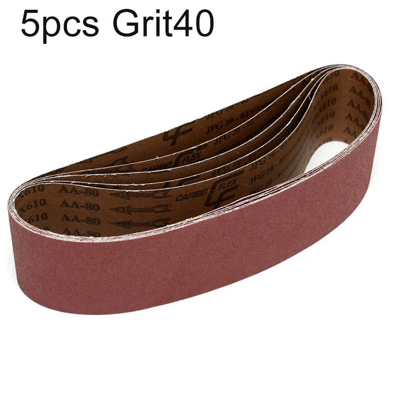 

40-320 grit Sanding Belt 5pcs Alumina Sander Supplies Tools Woodworking Workshop 100x610mm Hardware Accessories