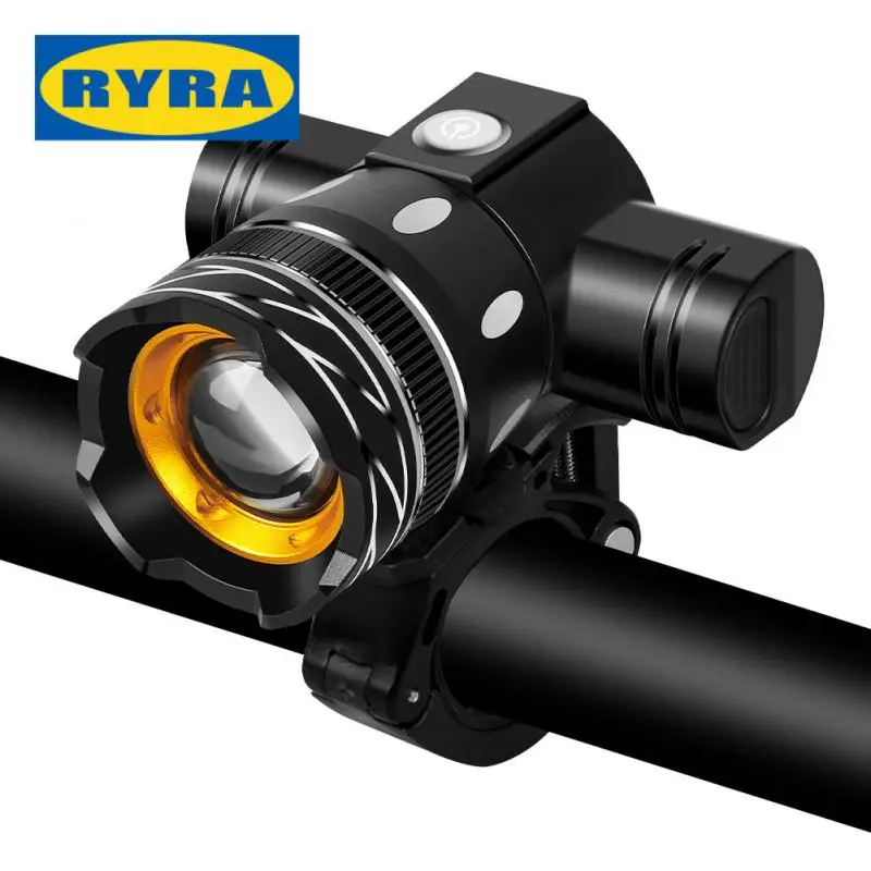 

1/2PCS Adjustable USB Bicycle LED Rear Light 2400mAh Outdoor Bike Front Light Front Headlight Cycling Lamp Taillight Bike