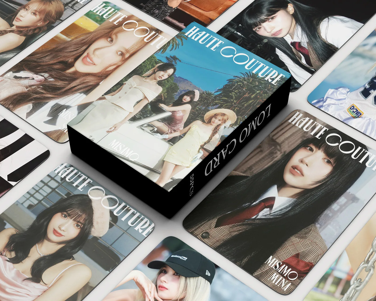 55 шт./компл. Idol MISAMO Lomo карты новый альбом HAUTE COUTURE HD фотокарточки MINA MOMO SANA Girl Group Fans