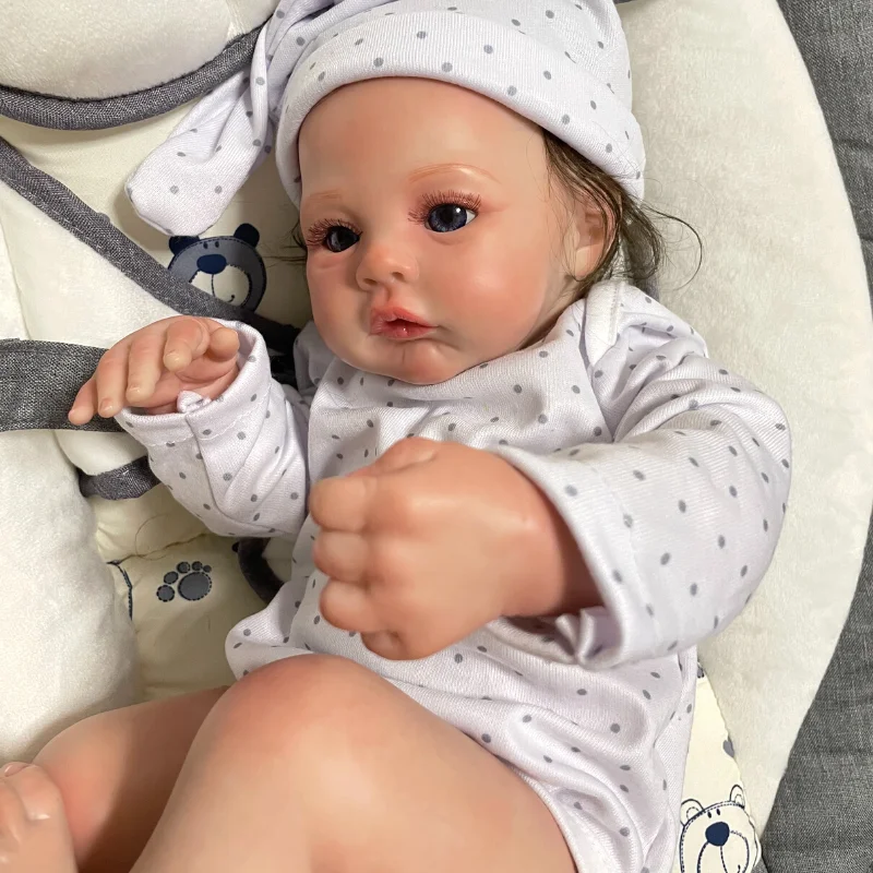 3D картина готова Bebe Reborn Doll Meadow 43 см ручной работы с укоренившимися волосами