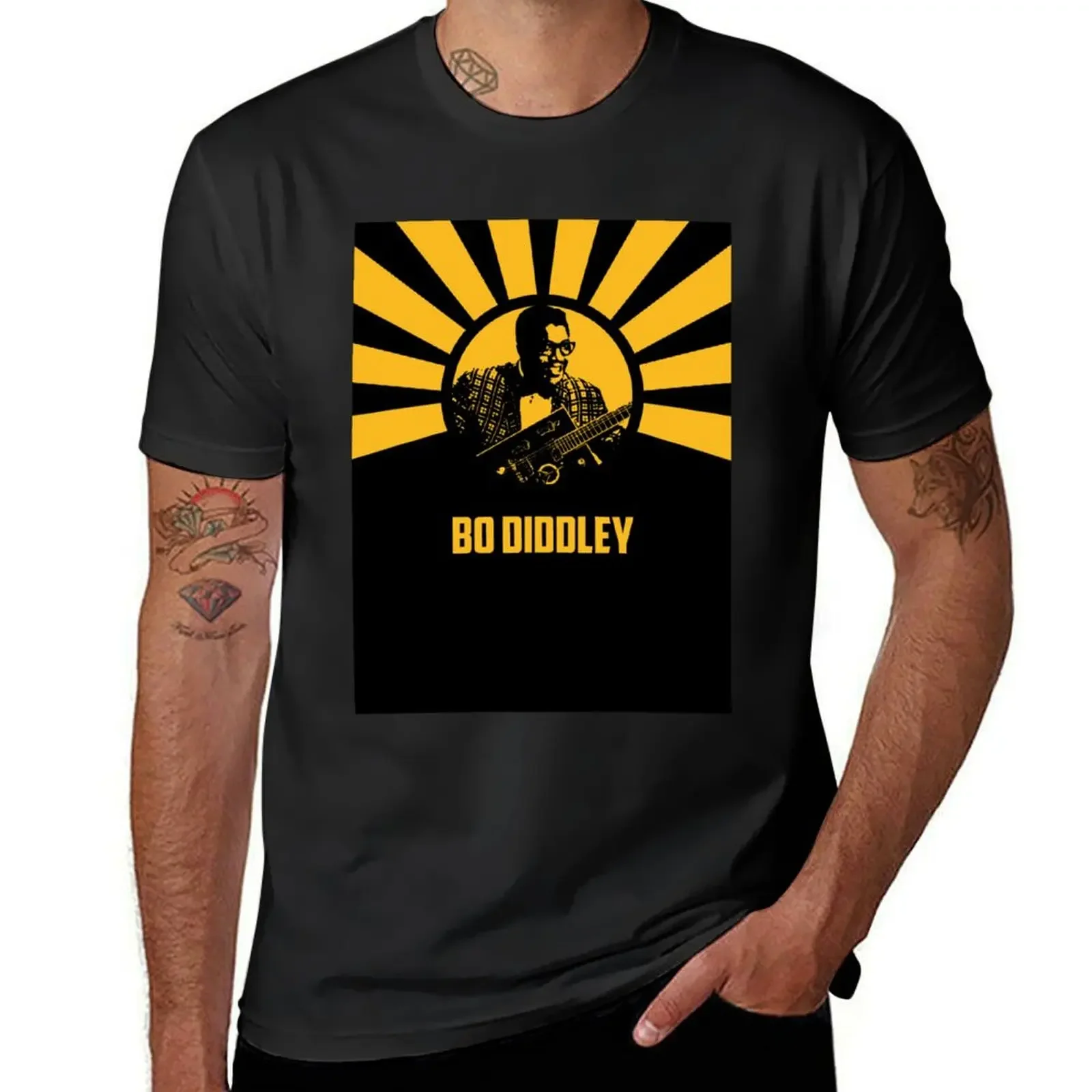 Футболка Bo Diddley забавные футболки футболка большого размера мужские с рисунком