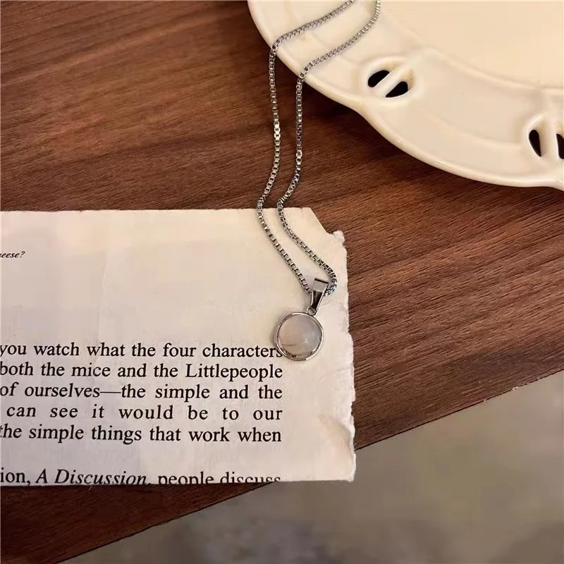 Женское ожерелье с подвеской в виде капли воды