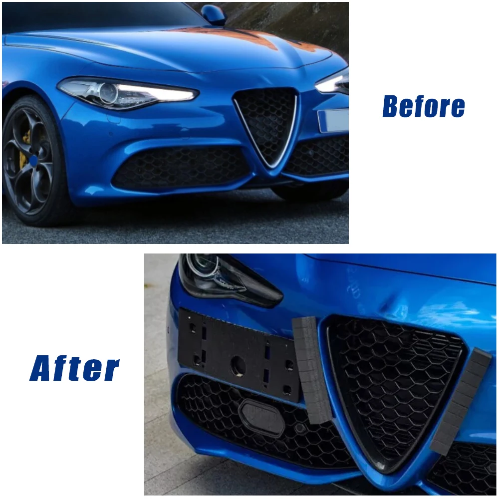 Радарная крышка датчика переднего бампера для Alfa Romeo Giulia Veloce 2016 2017 2018 2019 2020 2021 2022