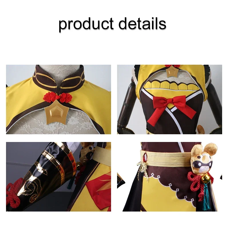 Genshin Impact Хэллоуин женский костюм Liyue Xiang Ling полный косплей для комиксов включая