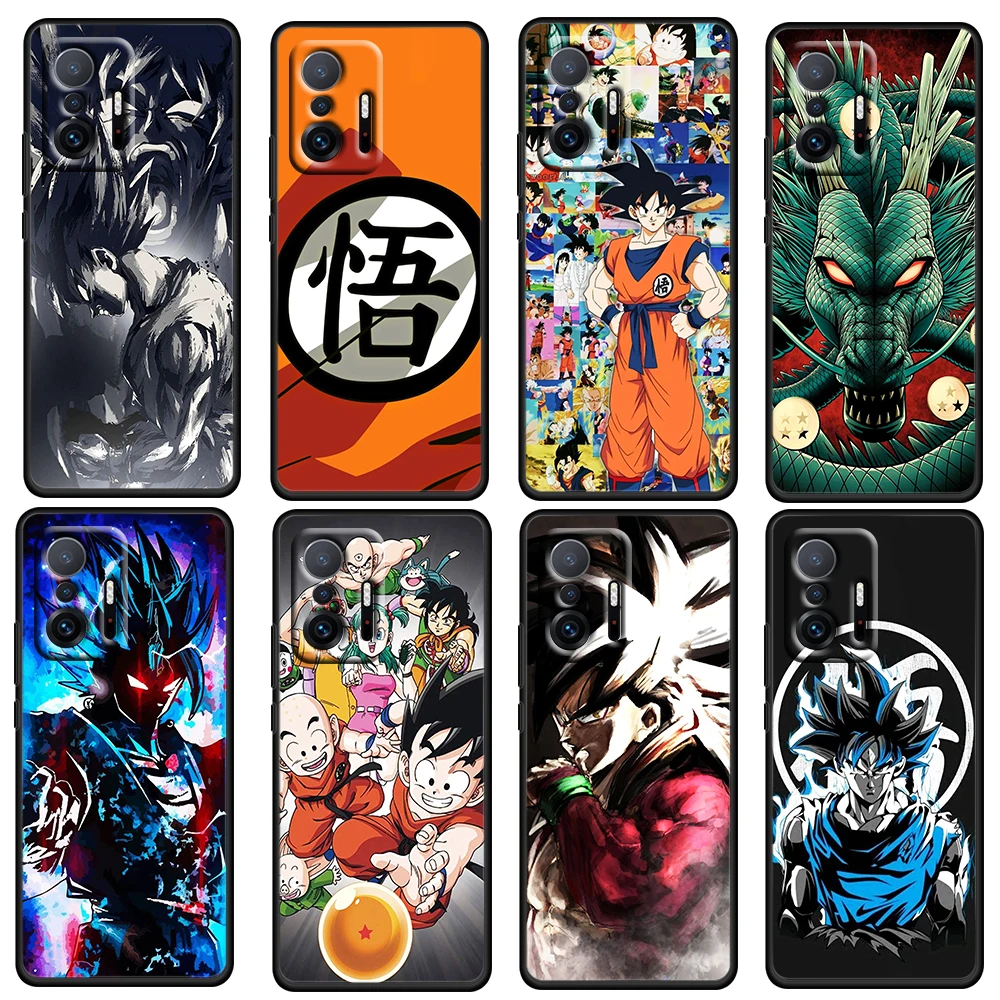 

Super Saiyan Dragon Ball For Xiaomi Mi 12 11 10 Ultra 11T 10T Lite Note10 Pro 10 5G TPU Soft Black Silicone Phone Funda Coque