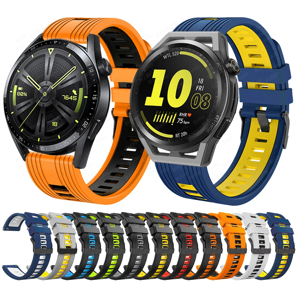 Ремешок для наручных часов Easyfit HUAWEI WATCH GT Runner/GT 3 GT3 46 мм/GT 2 Pro спортивный