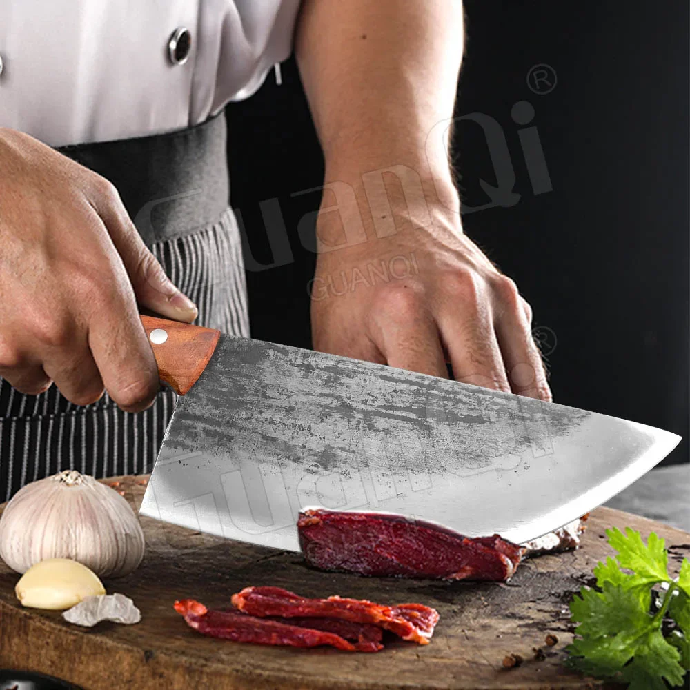 Нержавеющая сталь 8 дюймов измельчительный мясник-тесак нож ручной работы