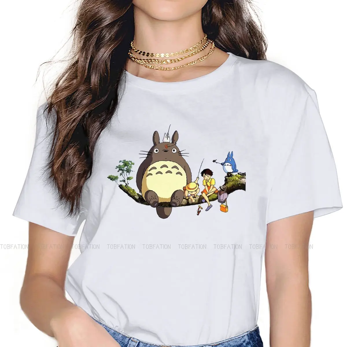 

Fishing 5XL TShirt for Girl Spirited Away Top Quality Graphic T Shirt Stuff Hot Sale