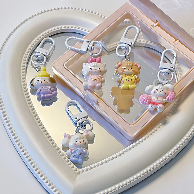 Милая искусственная полимерная подвеска в виде сердца для девочек Чарм-брелок