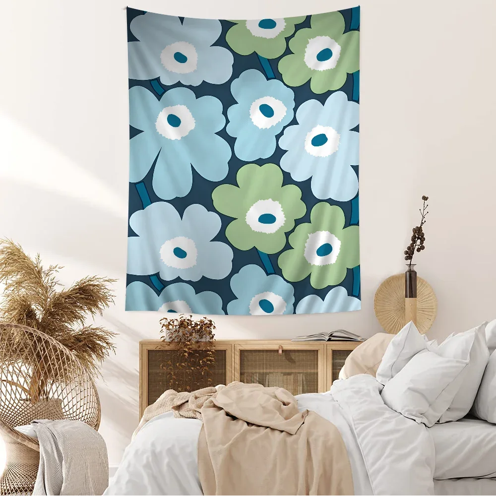 P-Poppy Красивый Красочный Цветок В Богемном Стиле Настенный Гобелен Mandalay