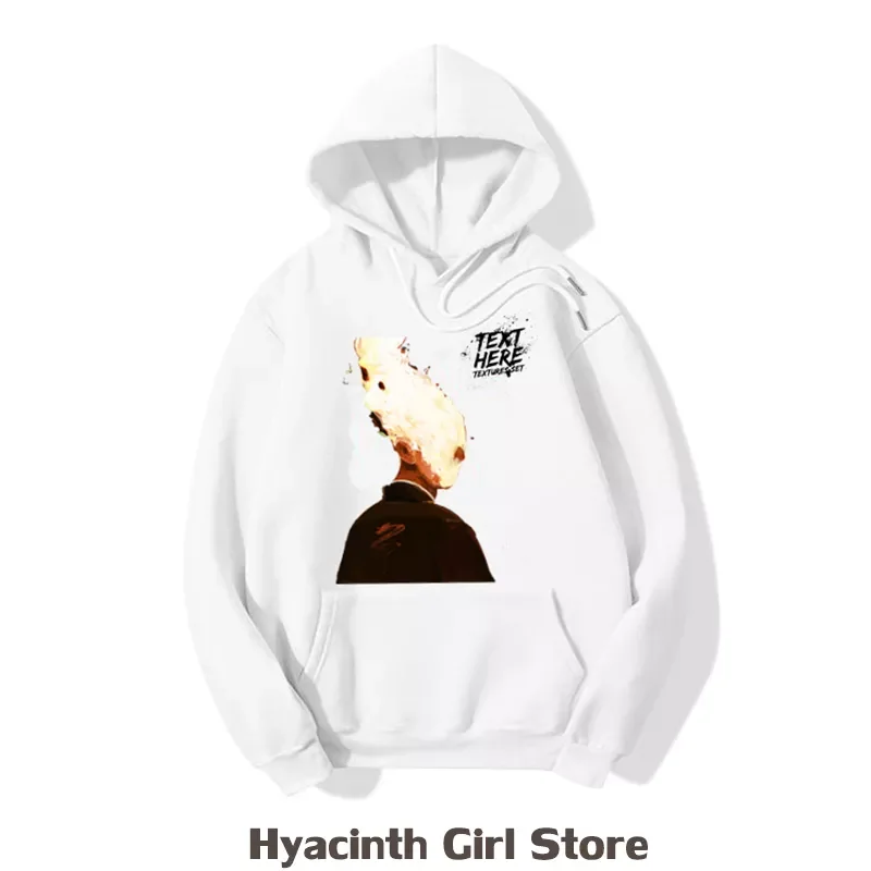 

Женская толстовка с капюшоном, свободная толстовка в стиле Харадзюку с принтом культуры, осень 2023