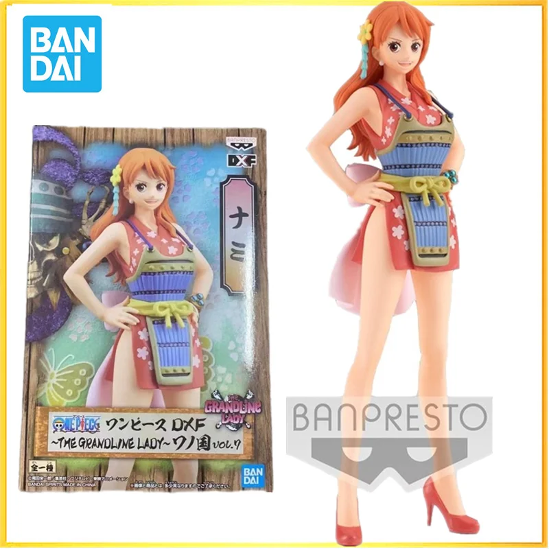 

Оригинальные оригинальные куклы Banpresto One Piece DXF 16 см Nami Коллекционная модель из ПВХ, игрушки для аниме фигурок, экшн-фигурок