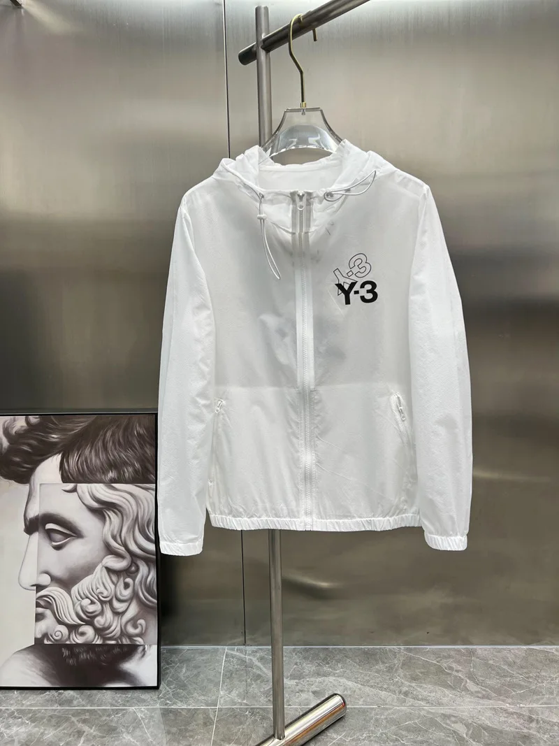 

New 2022 Men Y-3 Yohji Yamamoto Parka All Track Zipper Casual Mess Inside Windbreaker With Hoody Trench Jackets Coat #R069