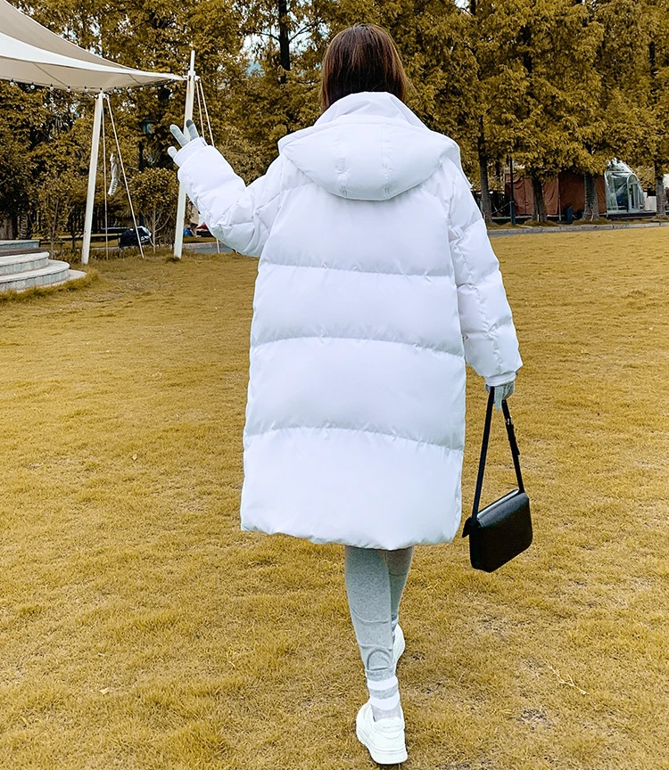Hooded Down Coats Jacket Winter Plus Women Korean Long Lightweight Thermal Warm Windproof Fluffy Soft Jackets Coat Snow Clothes