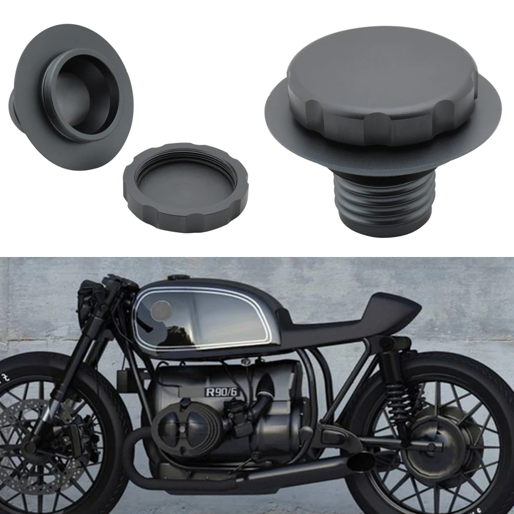 

New For BMW R45 R65 R80 R90 90S 100R R100 CNC Aluminum Fuel Tank Gas Cap Petrol Cover Retro Style Motorcycle Parts