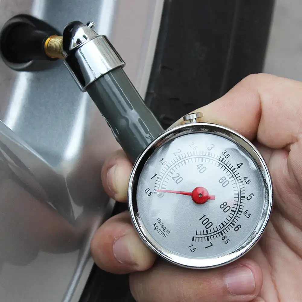 

Car Tire Air Pressure Gauge Tyre Deflation Pointer Auto Tire Inflation Pressure Gauge Measurement High Precision Meter Detector
