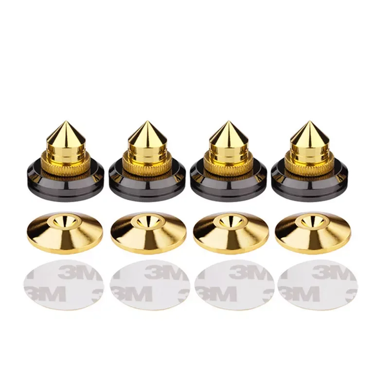 

4 Sets Speaker Stand Speakers Spikes Accessories Isolation Stands For Amplifier Turntable Player Shockproof Foot Pad 26mm * 28mm