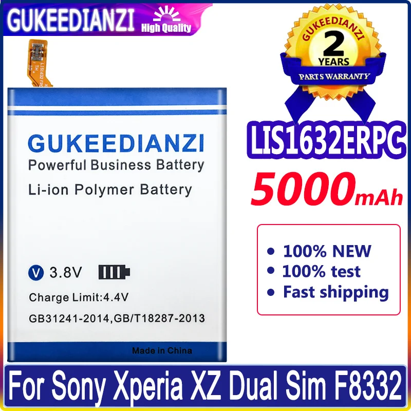 

LIS1632ERPC 5000mAh Large Capacity Replacement Battery For Sony Xperia XZ XZs F8331 F8332 High Quality Battery Li-polym Bateria