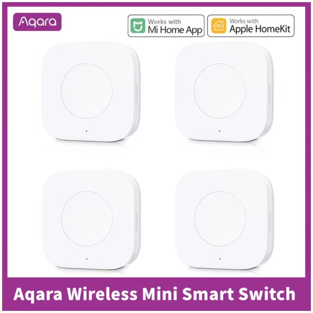 

Aqara Wireless Mini Smart Switch Zigbee Sensor One Key Control Button Smart Remote Control Automation For Homekit Xiaomi Mijia