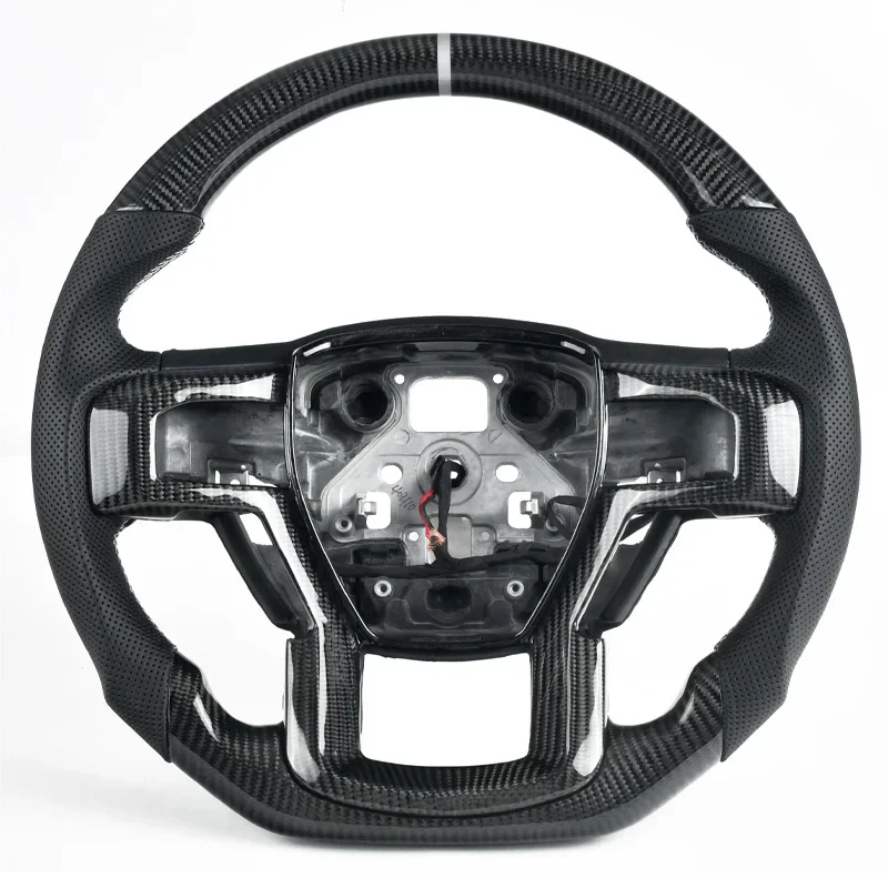 

100% оригинальное рулевое колесо из углеродного волокна для Ford F150 Raptor, автомобильные аксессуары