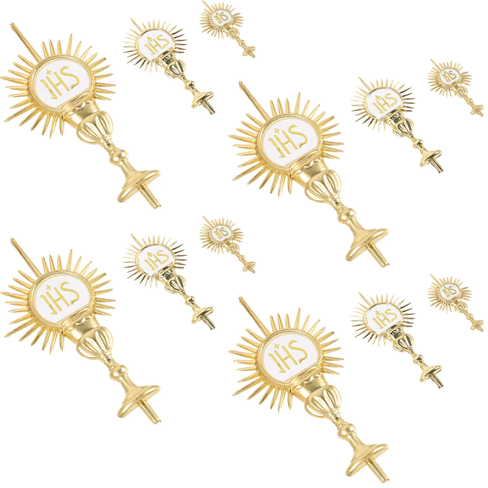 

12 Pcs Christmas Decor Decors For Religion Party Church Party Supplies Variety Ornaments Religion Resin Religious