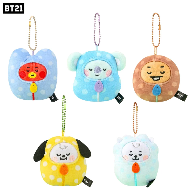 

Kpop Bt21 Plush Pendants Anime Cartoon Rj Chimmy Shooky Tata Soft Doll Toys Bag Keychain Ornament Accessories Birthday Gift