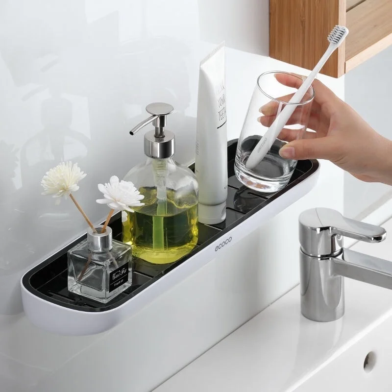 

rack Bathroom toilet washstand wall towel storage rack wall-mounted toilet punch-free storage rack