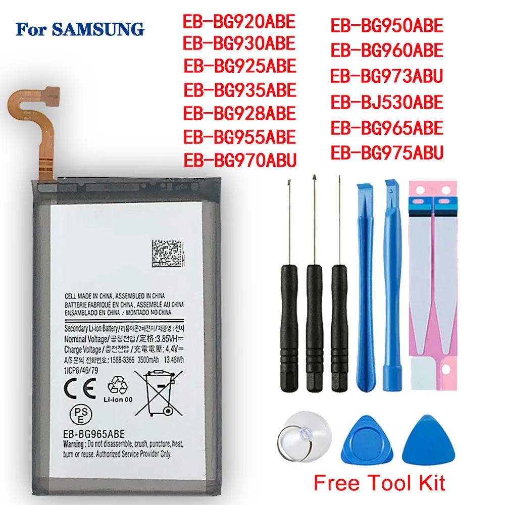 

100% Orginal New Battery for Samsung Galaxy S6 S6 Edge Plus S7 S7 Edge S8 S8 Plus+ S9 S9 Plus S10 S10E S10 Plus J5 Pro J7 Pro